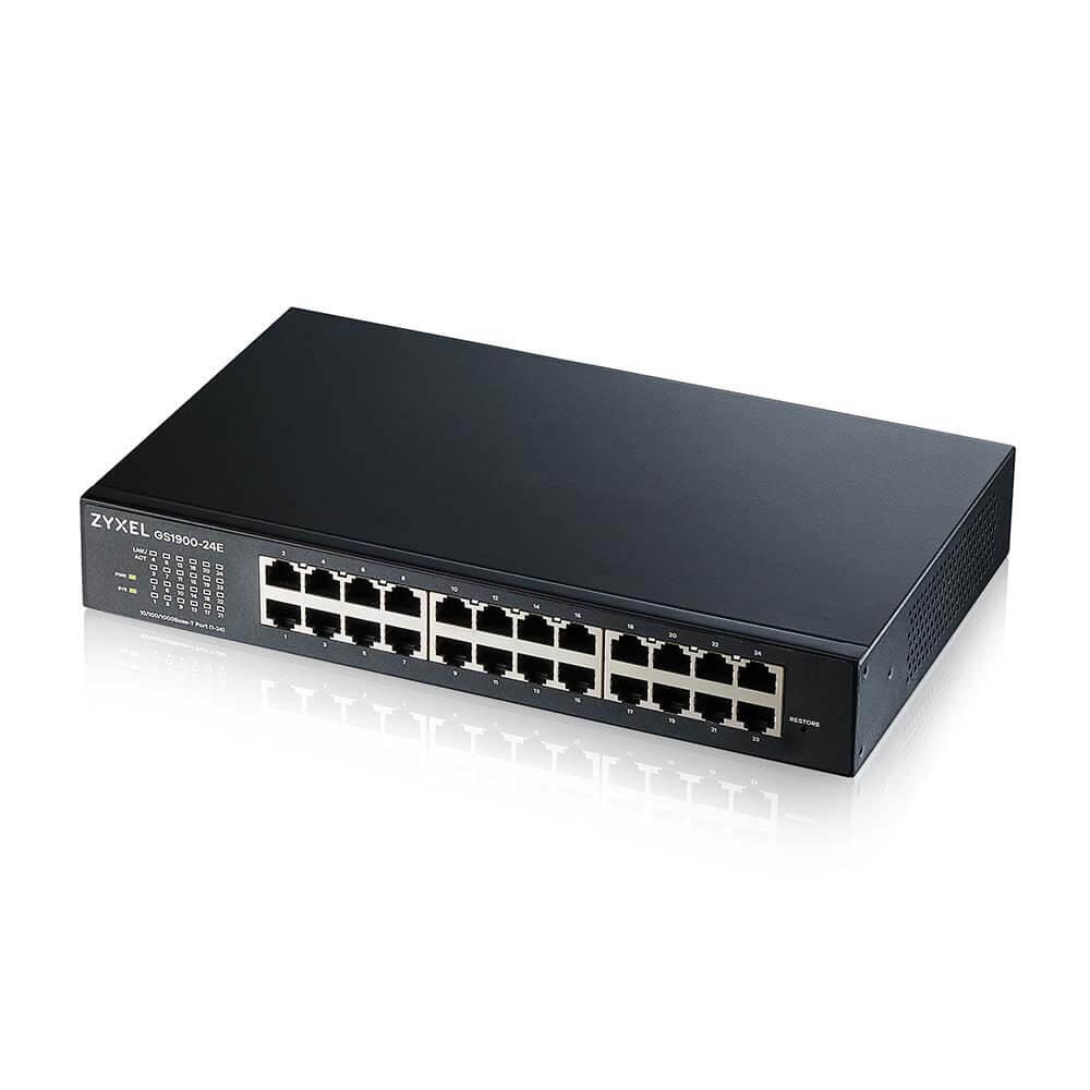 Zyxel Switch 24 ports Gigabit Ethernet 0dBA Smart Managed GS1900-24E-EU0103F