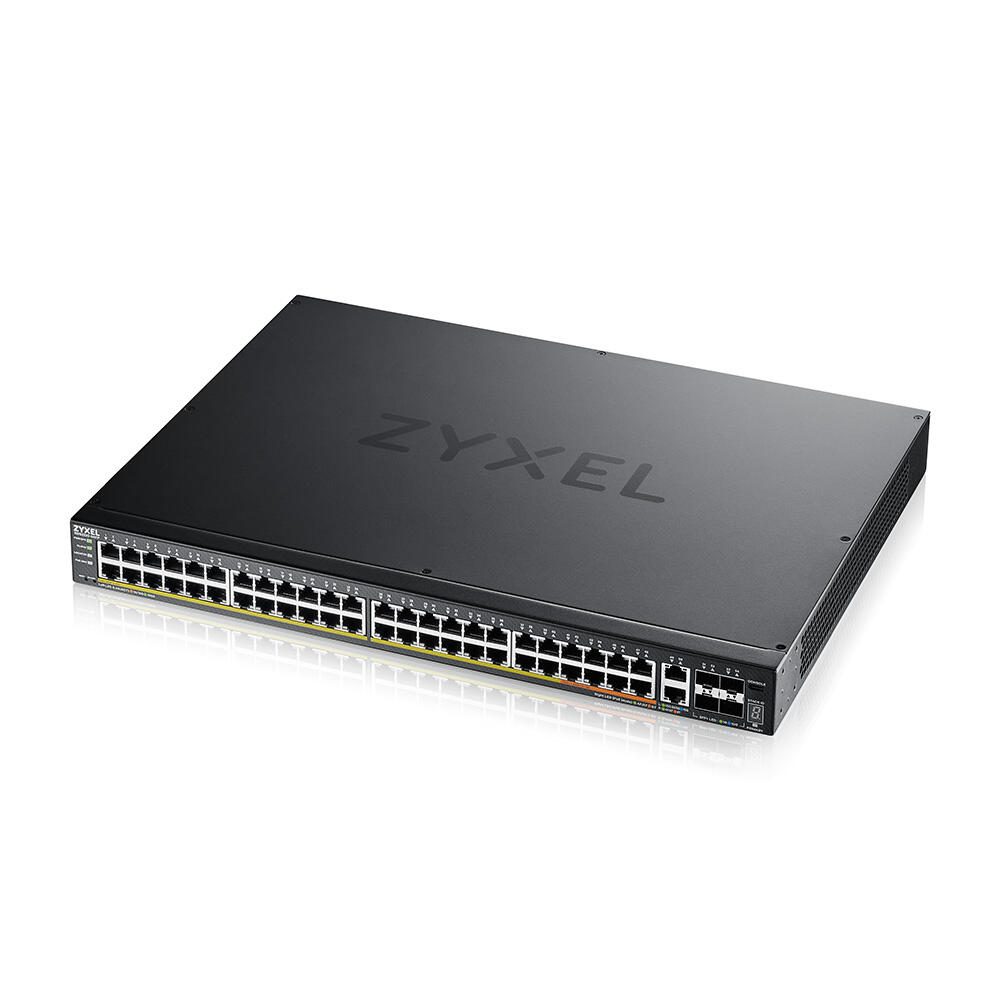 Switch Zyxel XGS2220-54FP Manageable L3 54 ports PoE+ 48x 100/1000 Mbps RJ45, 2x 10G RJ45, 4x SFP/SFP+, 960W PoE+