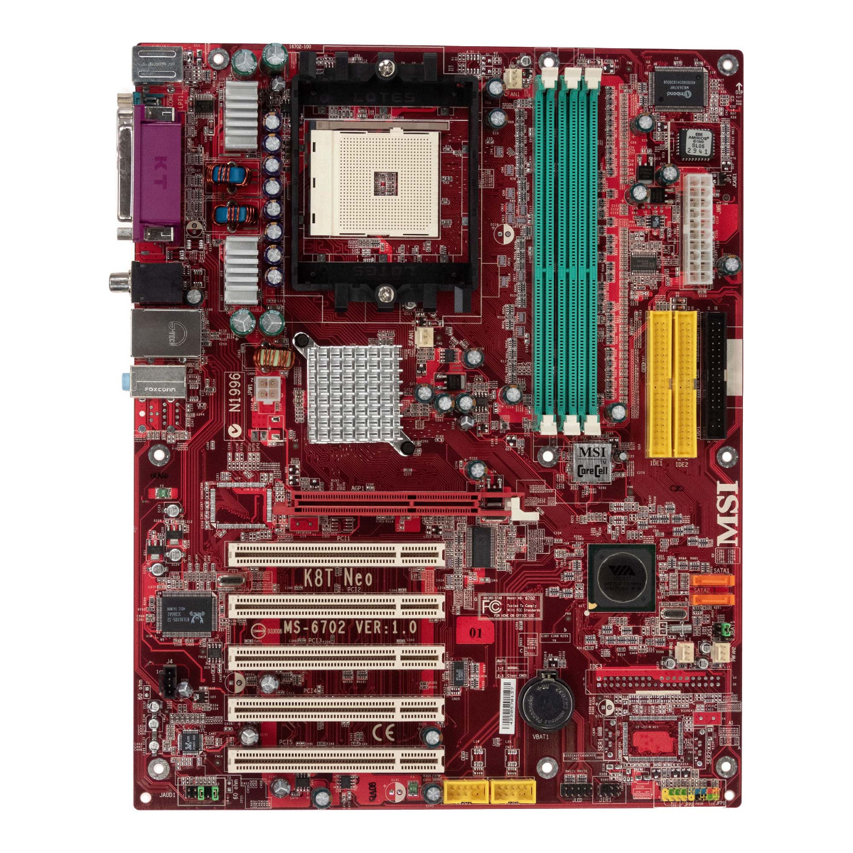 MSI MS-6702 VER:1.0 K8T Neo-FSR SOCKET 754 DDR AGP PCI SATA ATX