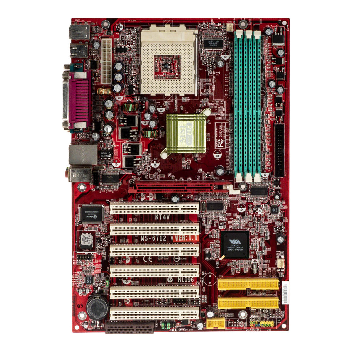 MSI MS-6712 VER:1.1 KT4AV-L SOCKET 462 (A) DDR AGP PCI CNR ATX