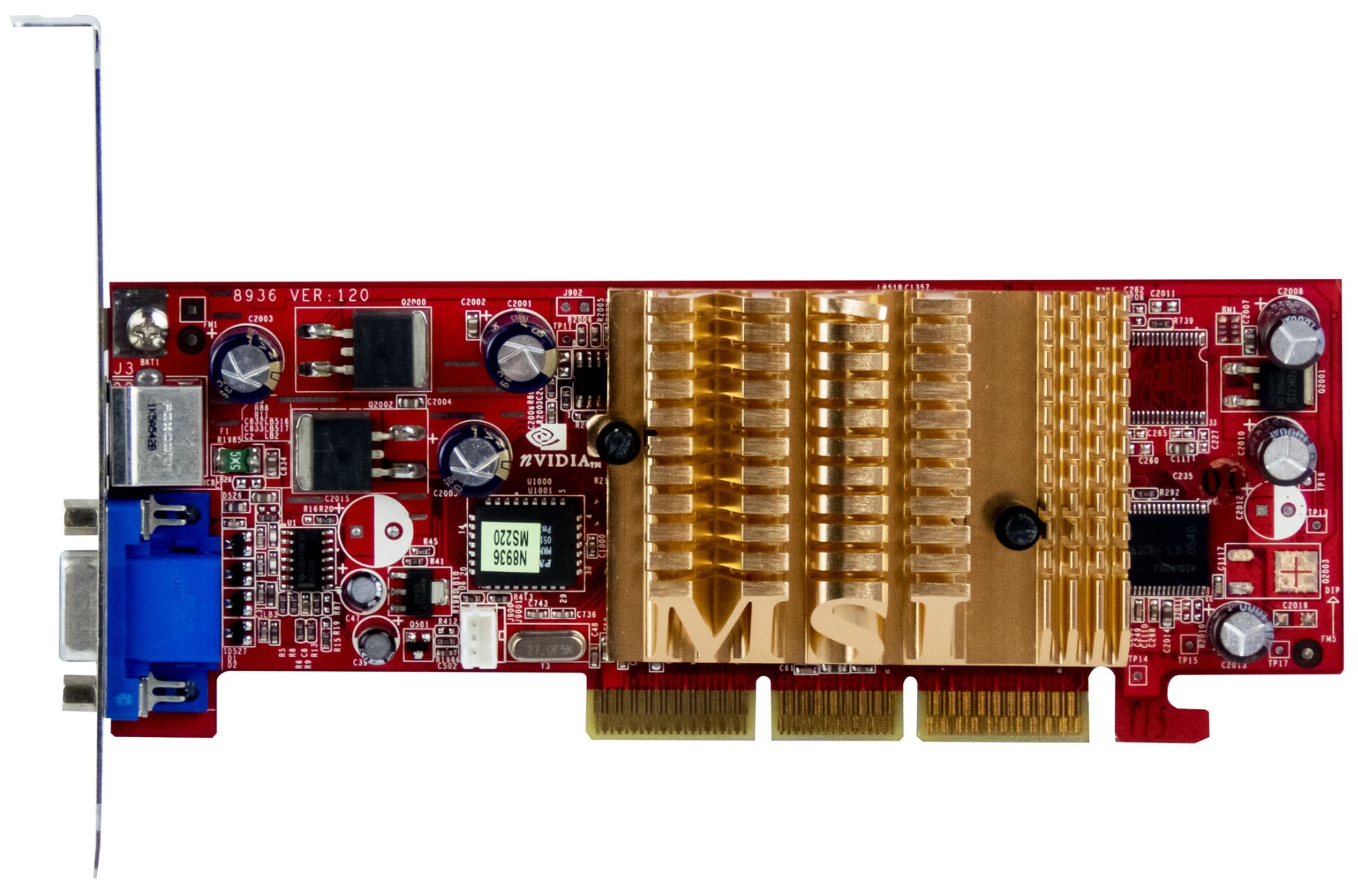 MSI NVIDIA GEFORCE MX 4000 64MB MX4000-T64 8936 VER: 120