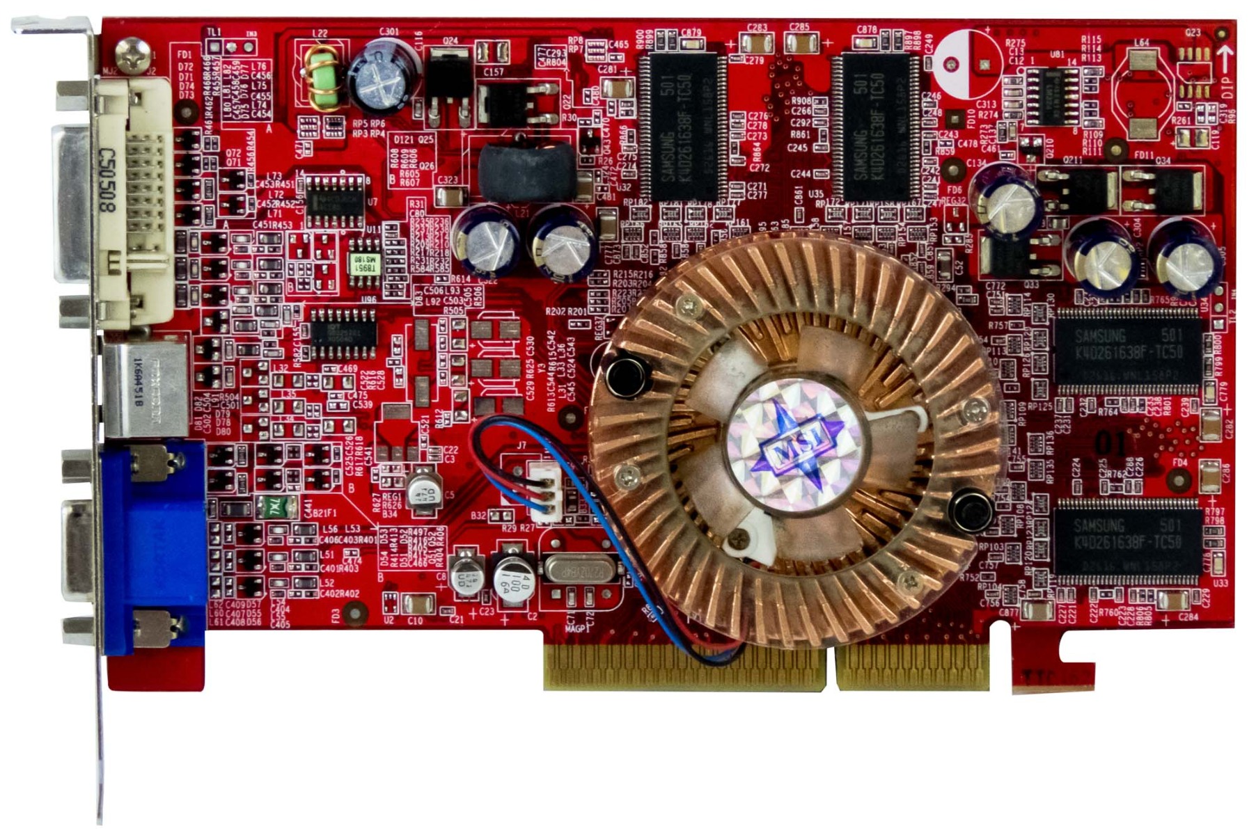 MSI ATI RADEON 9550 256MB RX9550-TD256 MS-8951 AGP