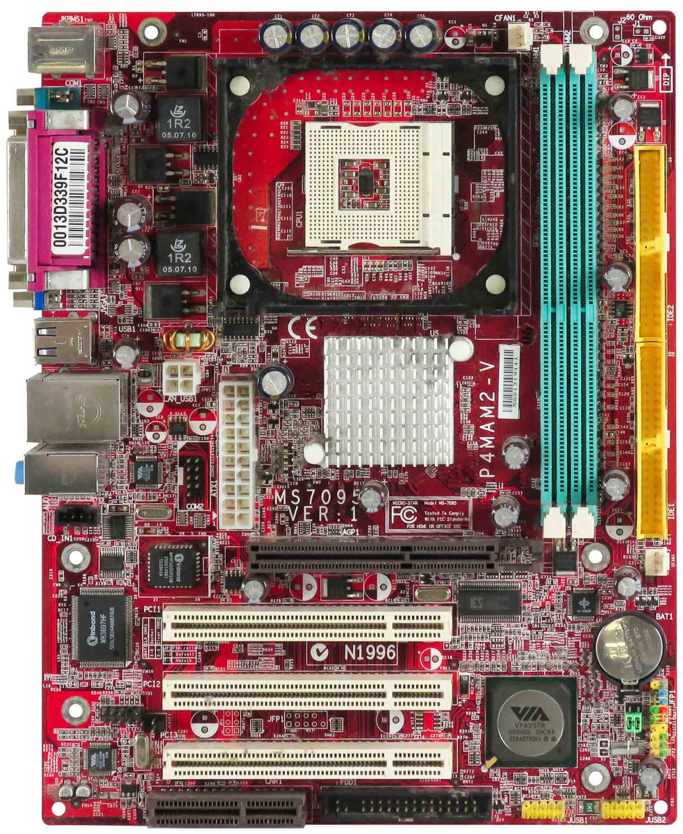 Carte mère MSI MS7095 VER:1 P4MAM2-V s.478 DDR AGP PCI