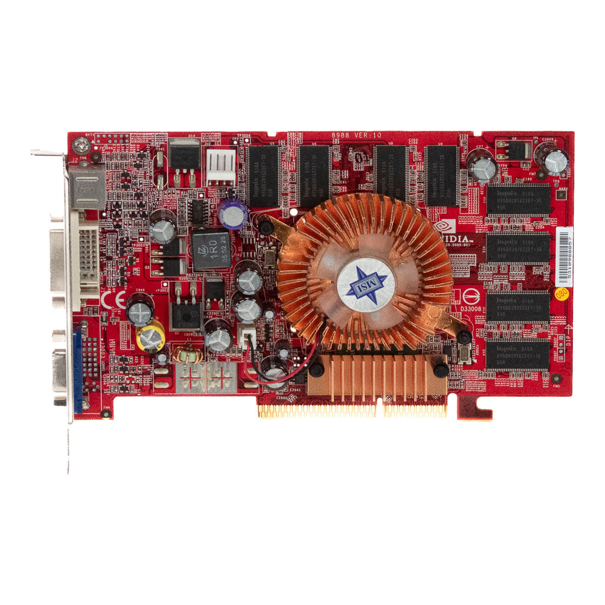 MSI NVIDIA GeForce 6200 128 Mo DDR NX6200-TD128 AGP