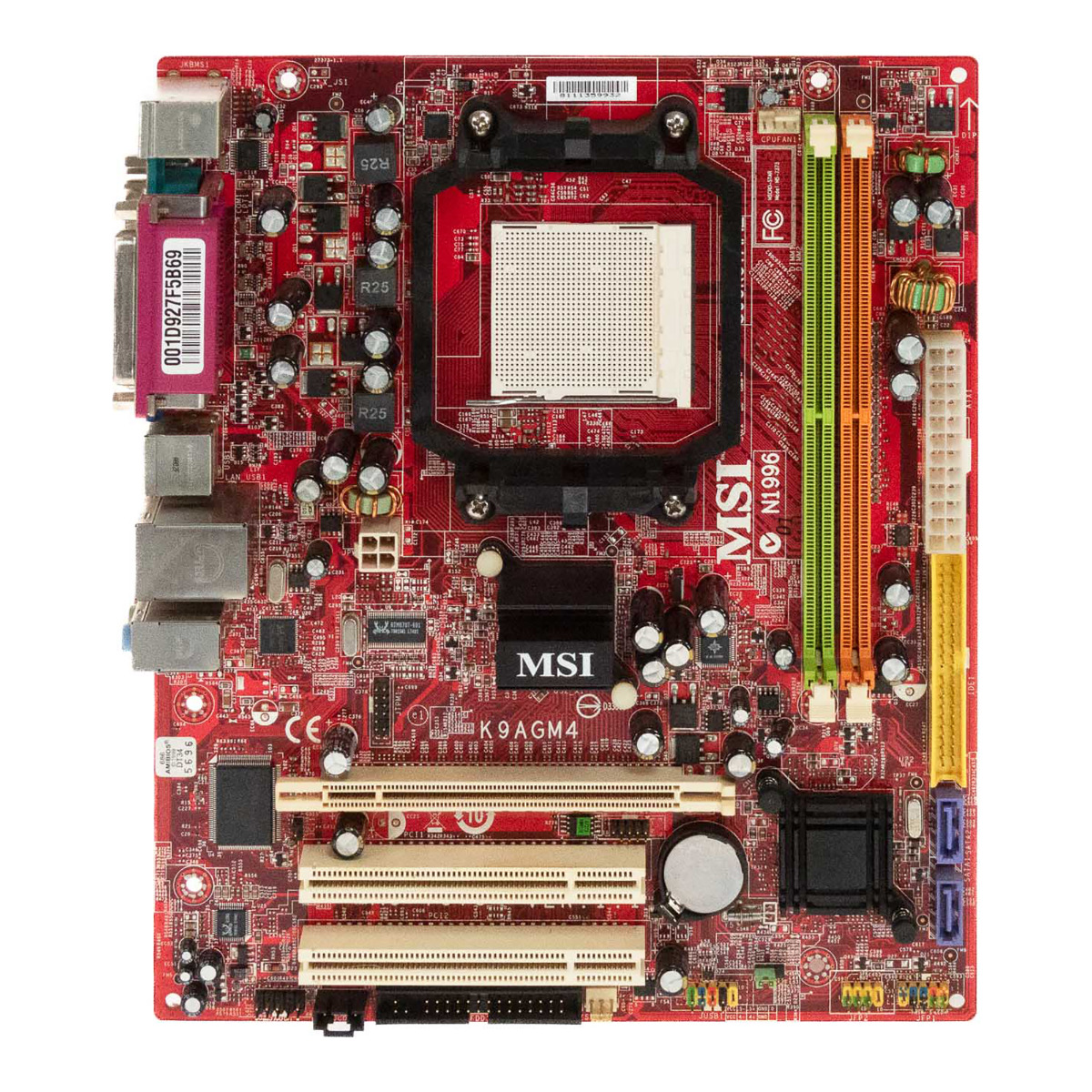 MSI K9AGM4 MS-7373 VER:1.1 SOCKET AM2 DDR2 PCIe PCI SATA IDE FDD mATX