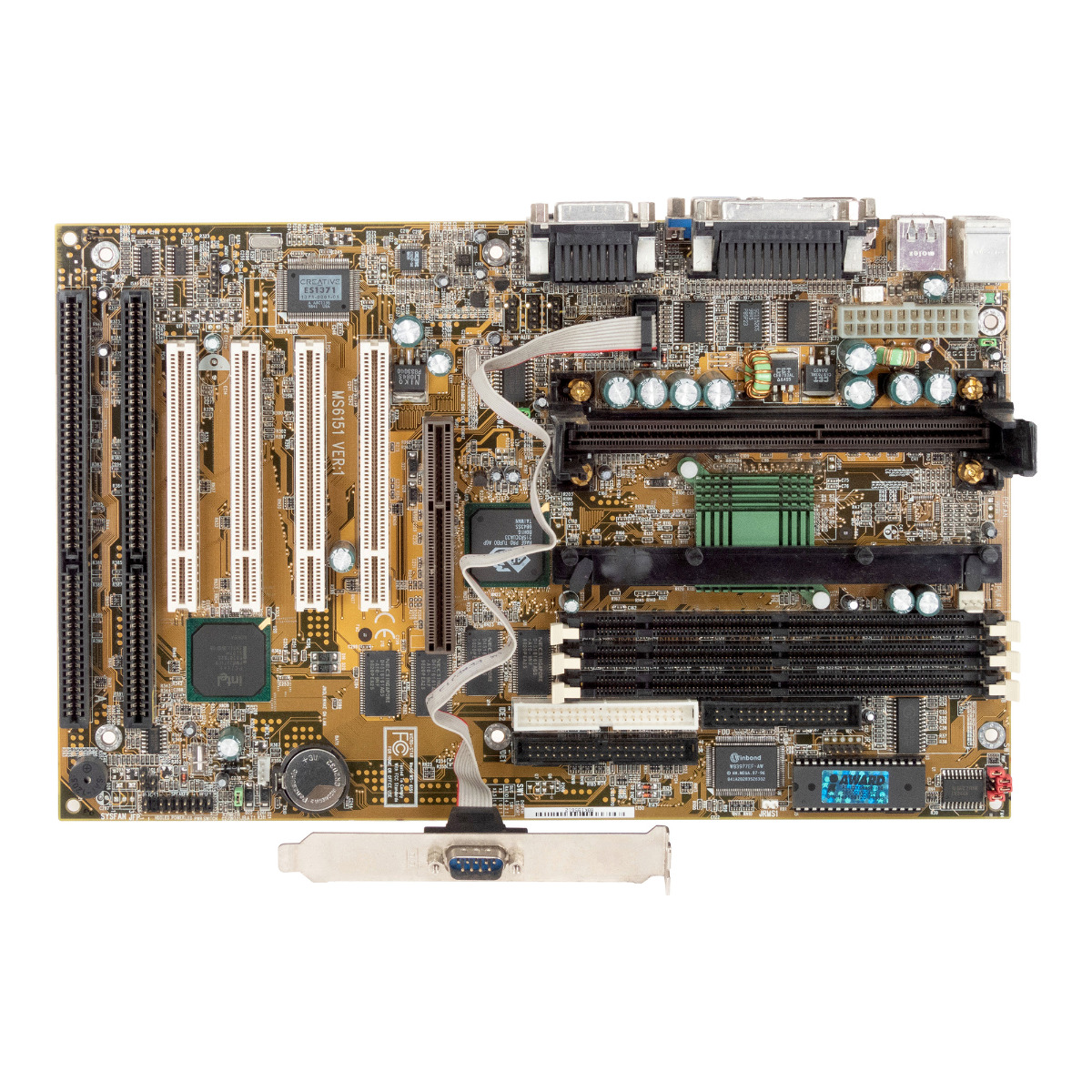 MSI MS-6151 VER:1 SDRAM SLOT1 ISA PCI AGP + COM BRACKET
