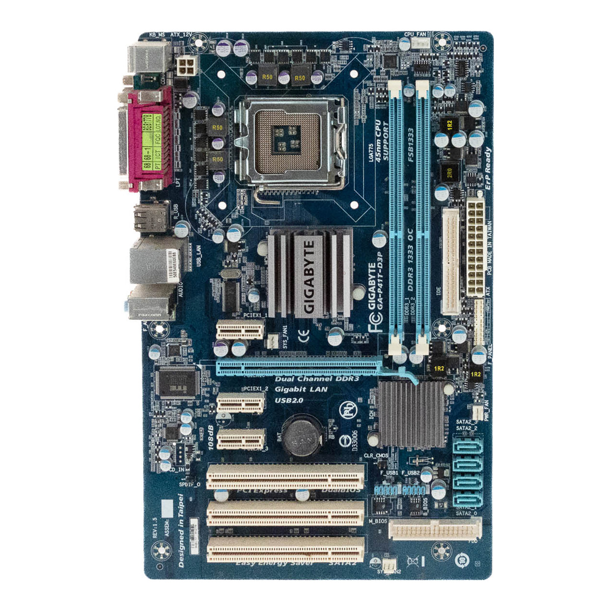 CARTE MÈRE GIGABYTE GA-P41T-D3P SOCKET LGA775 DDR3 PCIe PCI SATA IDE FDD ATX