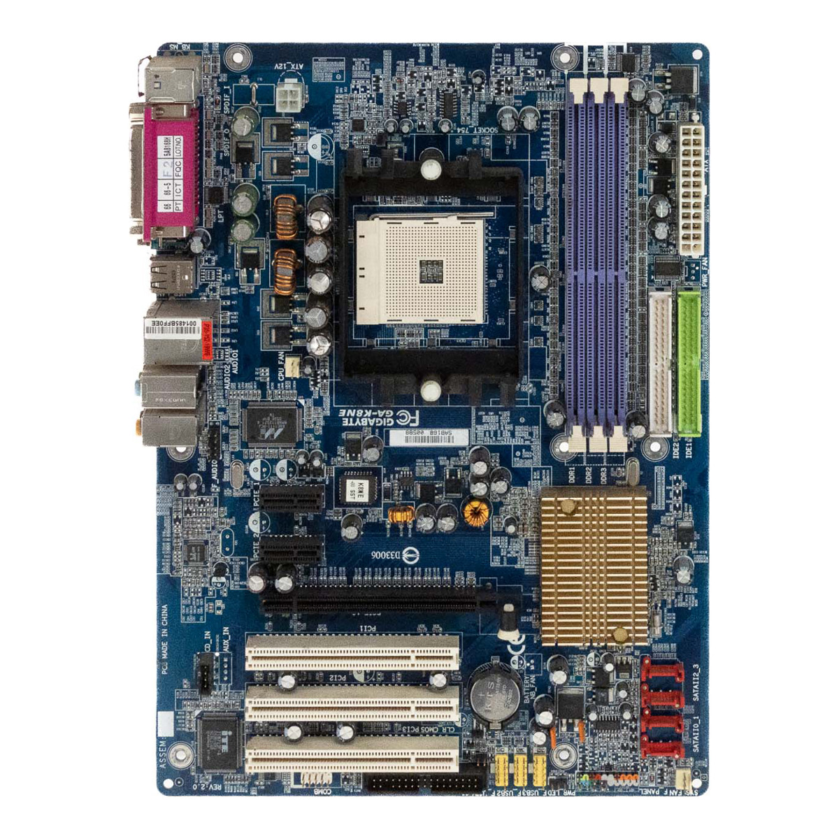 GIGABYTE GA-K8NE CARTE MÈRE SOCKET 754 DDR PCI PCIe PCI SATA IDE ATX