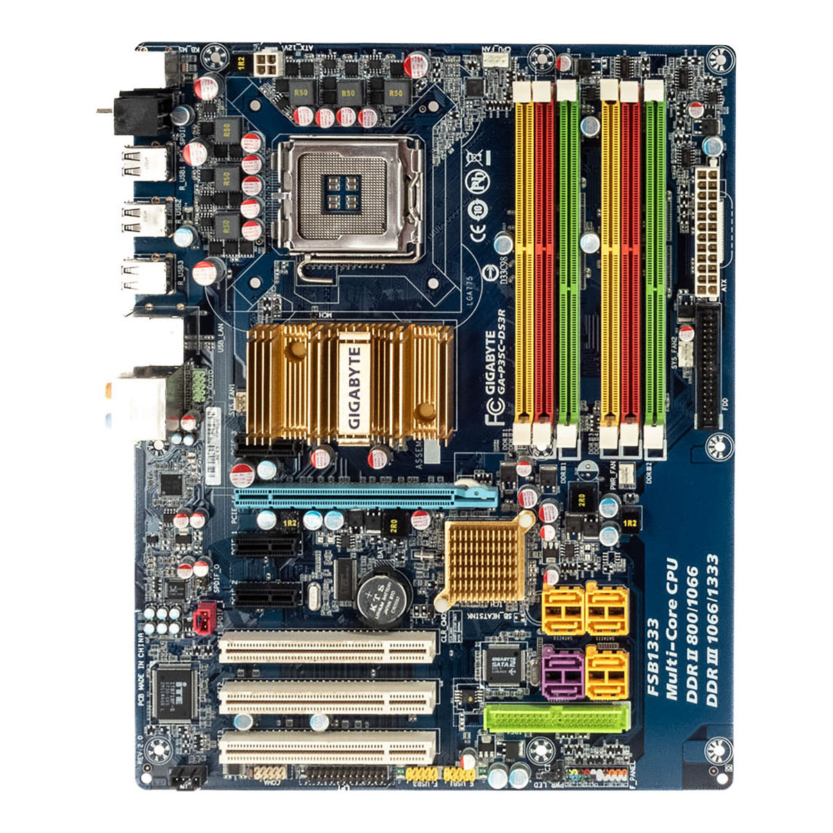 GIGABYTE GA-P35C-DS3R SOCKET LGA775 DDR3/DDR2 PCIe PCI ATX