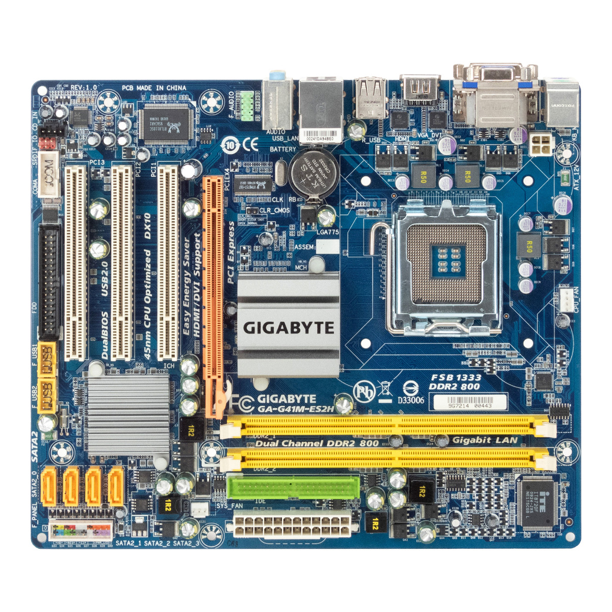 GIGABYTE GA-G41M-ES2H CARTE MÈRE SOCKET LGA775 DDR2 PCIe PCI mATX