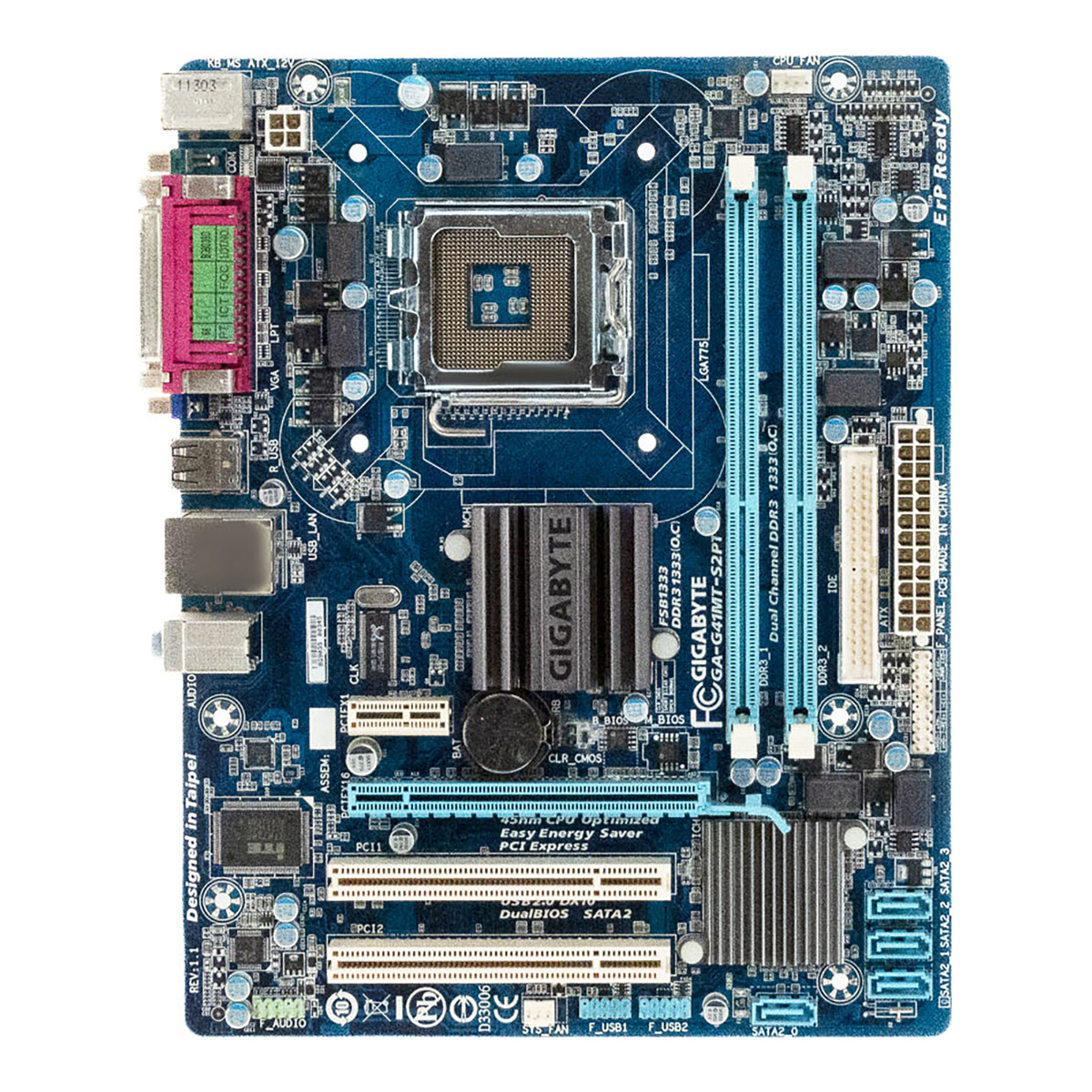 GIGABYTE GA-G41MT-S2PT SOCKET LGA775 DDR3 PCIe PCI SATA IDE mATX