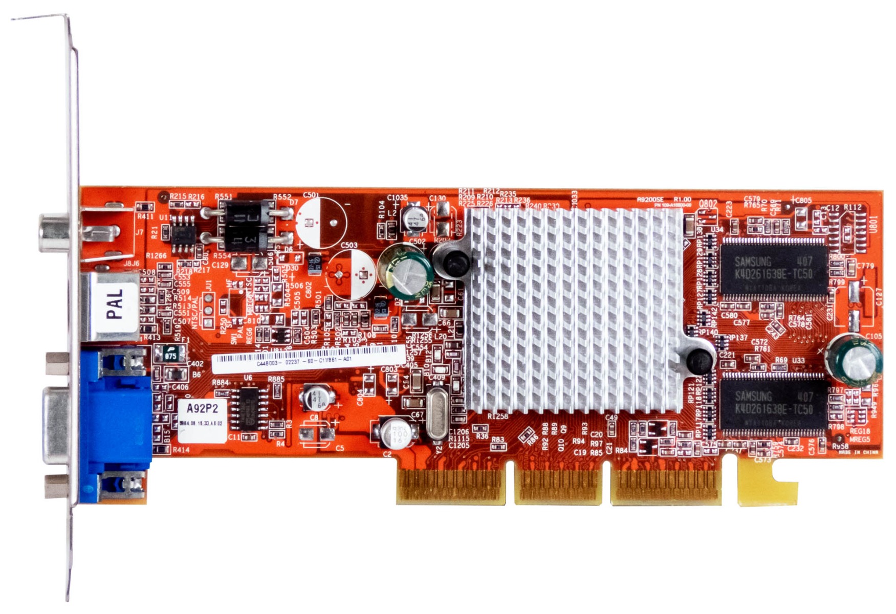 ASUS ATI RADEON 9200 SE 64MB A9200SE/T/P/64M/A AGP