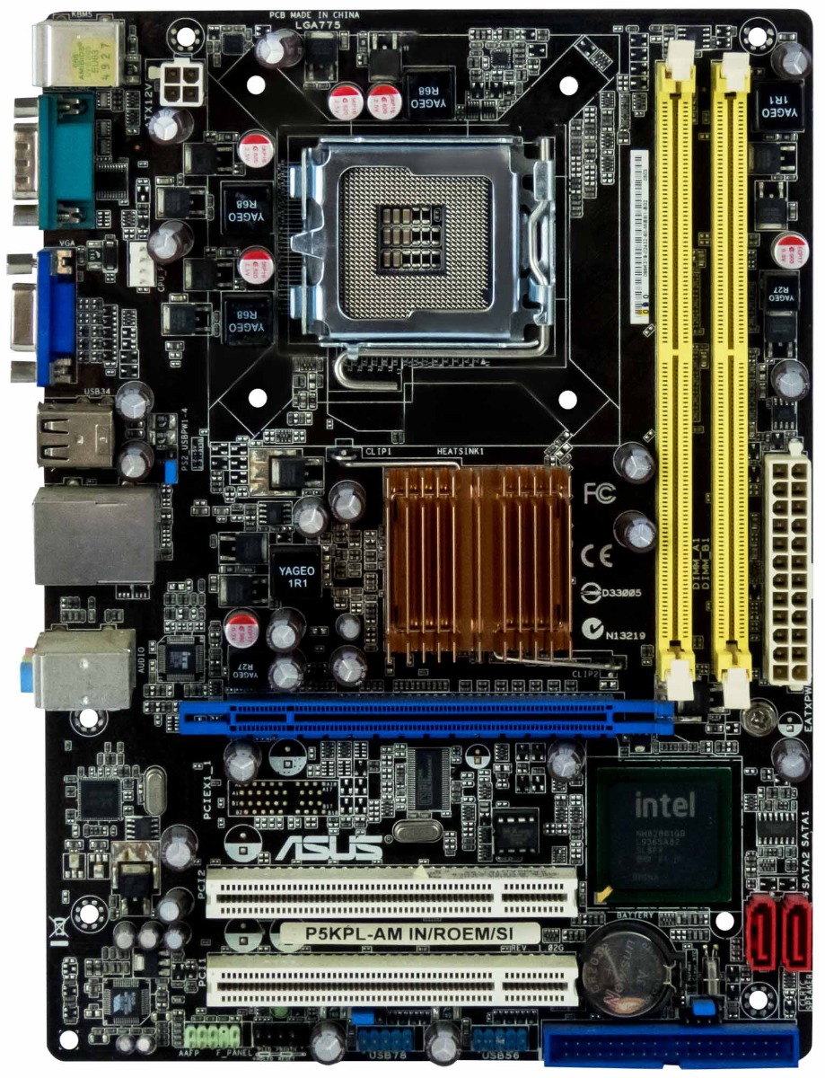 ASUS P5KPL-AM IN/ROEM/SI SOCKET LGA775 DDR2 PCI PCIe mATX
