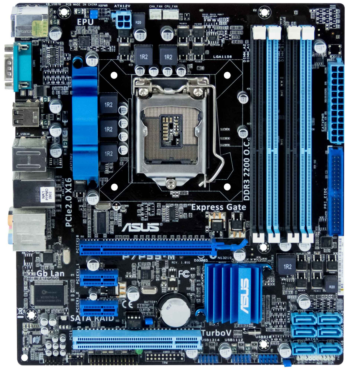 ASUS P7P55-M LGA1156 DDR3 PCIE PCI