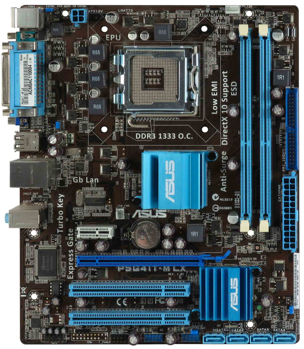 ASUS P5G41T-M LX s.775 DDR3 PCIe PCI mATX