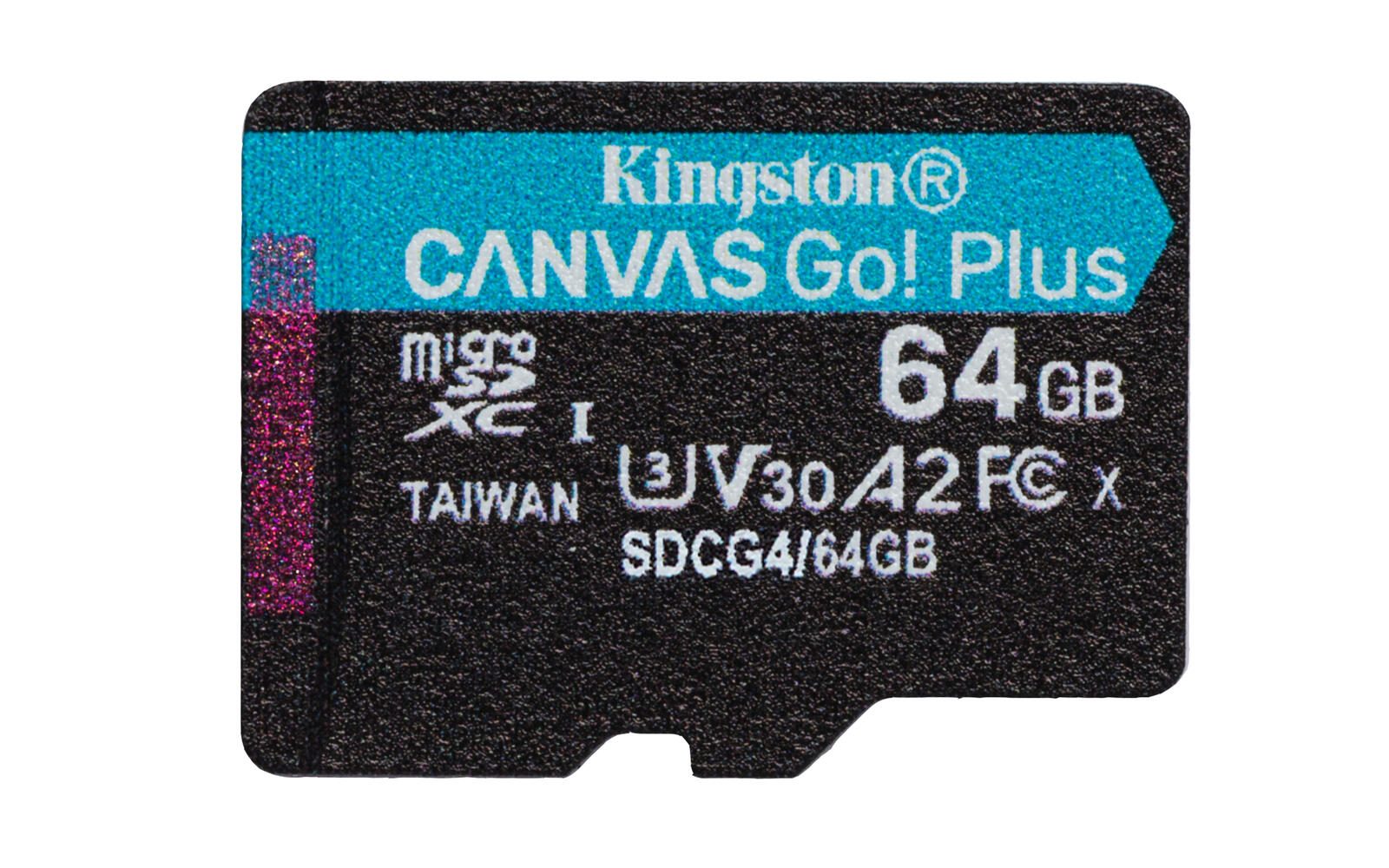 Kingston Canvas Go! Plus Carte mémoire Flash - 64 Go