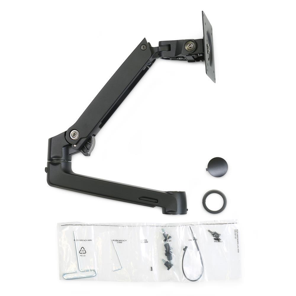 Bras de support supplémentaire Ergotron avec jeu de colliers pour bras de moniteur LX en noir