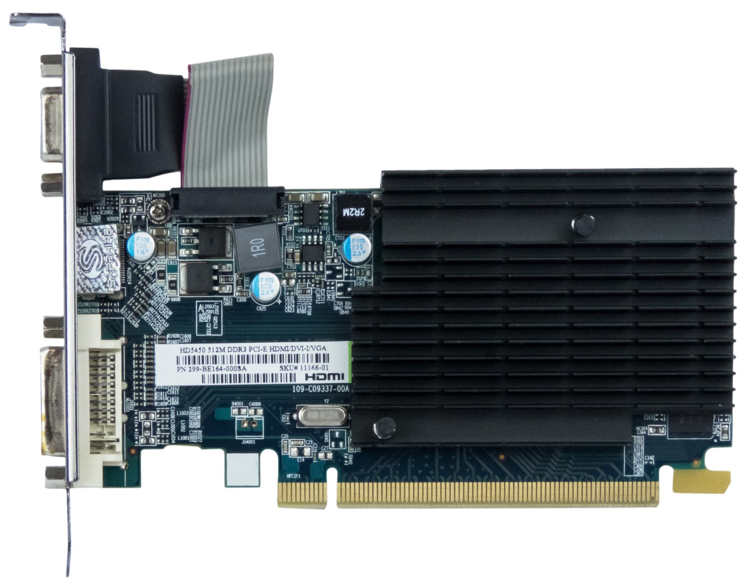 SAPPHIRE ATI RADEON HD 5450 512MB 11166-01 PCIe