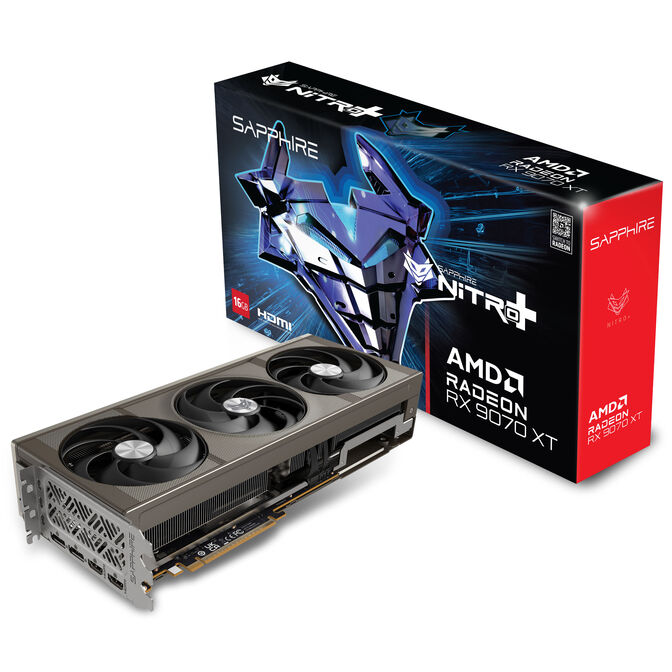 Sapphire Nitro+ Radeon RX 9070 XT carte graphique Gaming OC, 16384 Mo GDDR6