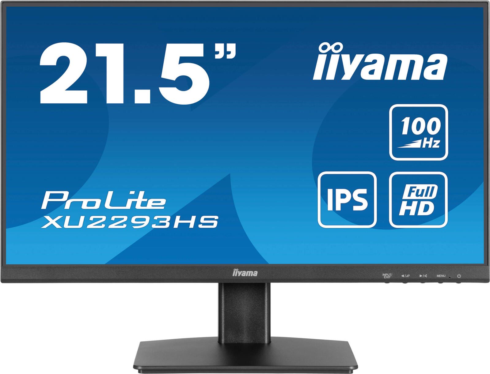Écran iiyama ProLite XU2293HS-B6 54,5 cm (21,5 pouces) Full HD, IPS, 1 ms, 100 Hz, Adaptive Sync, FlickerFree, inclinable