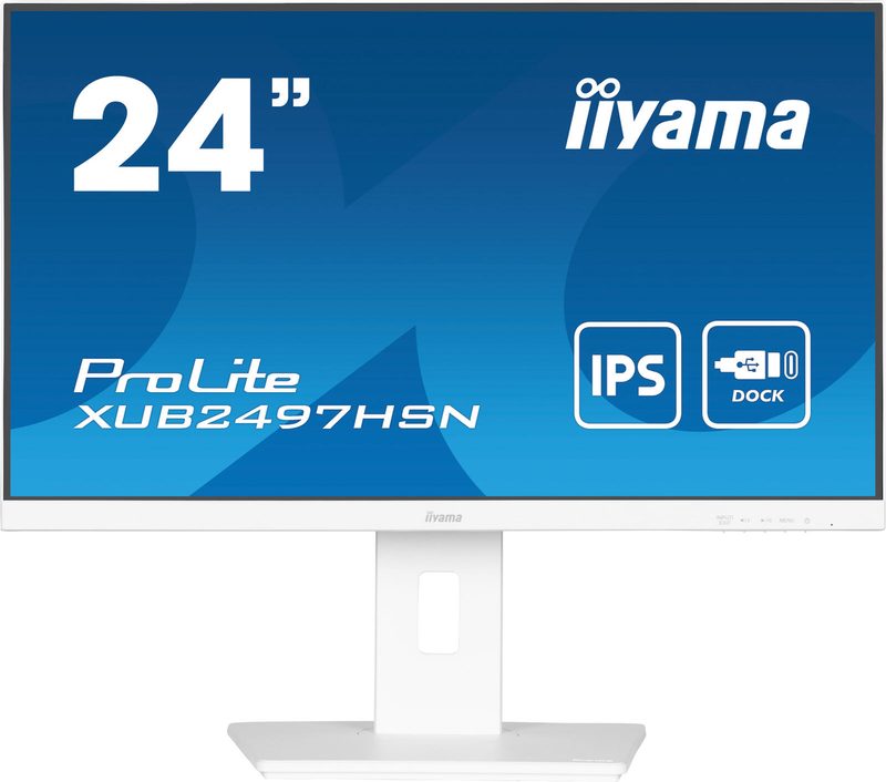 Moniteur iiyama ProLite XUB2497HSN-W2 60,5 cm (24 pouces) Full HD, IPS, 1 ms, 100 Hz, Adaptive Sync, FlickerFree, inclinaison, rotation, pivotement