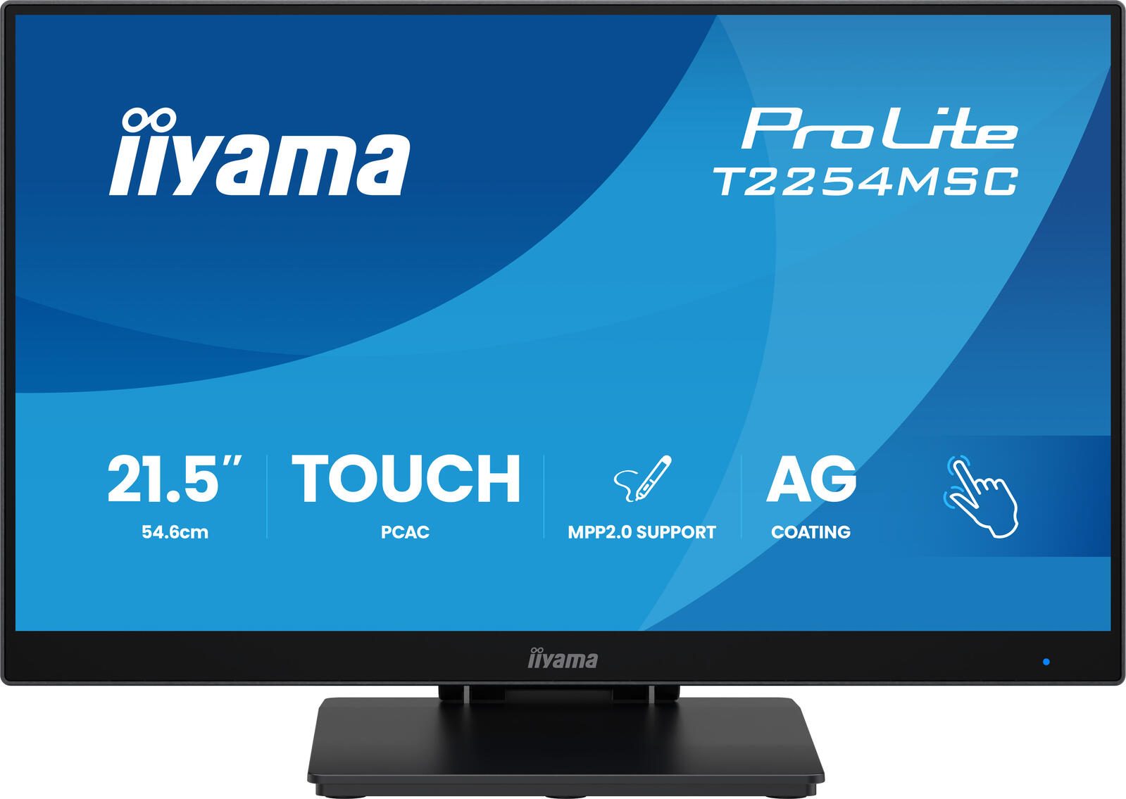 Moniteur tactile iiYama ProLite T2254MSC 54,6 cm (21,5") Full HD, IPS, HDMI, DisplayPort, 4 ms, 100 Hz
