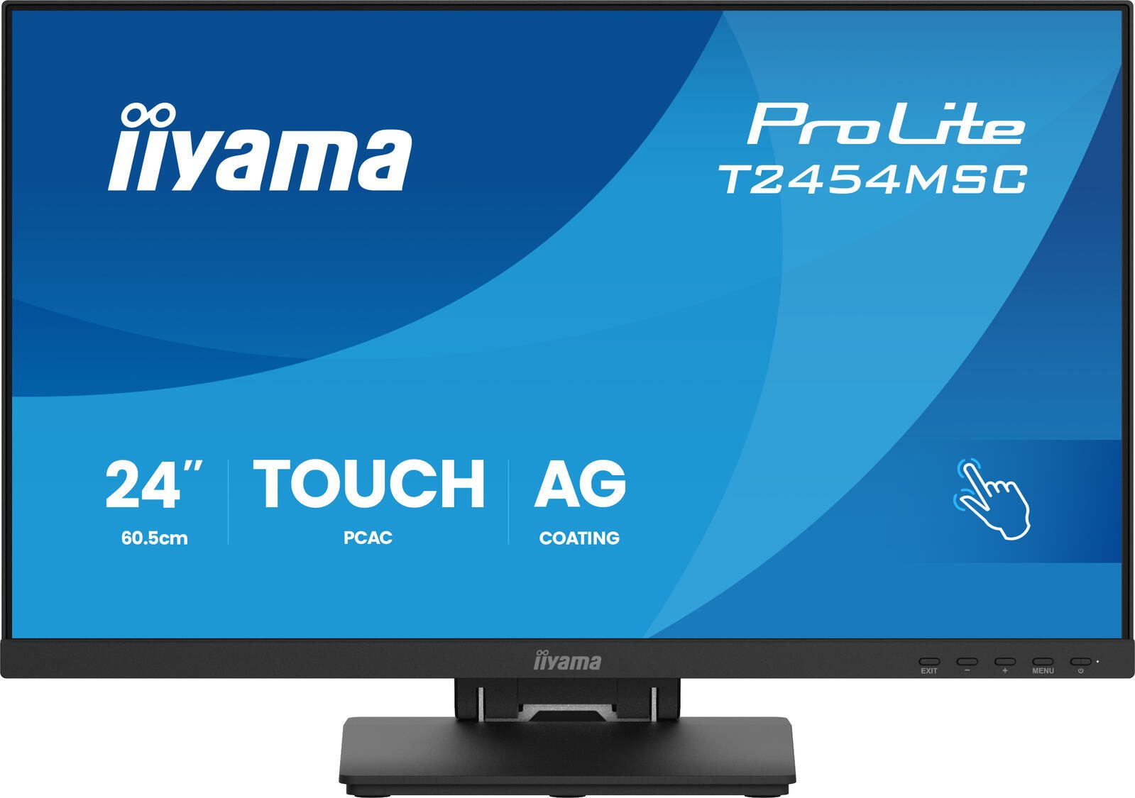 Écran tactile Iiyama ProLite T2454MSC 61 cm (24") Full HD, IPS, HDMI, DisplayPort, 4 ms, 83 Hz