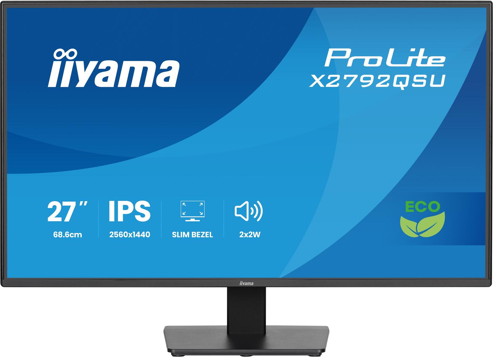 Écran iiyama Pro Lite X2792QSU-B1 QHD 68,6 cm (27") QHD (2560 x 1440 pixels), dalle IPS, 3 ms, 120 Hz