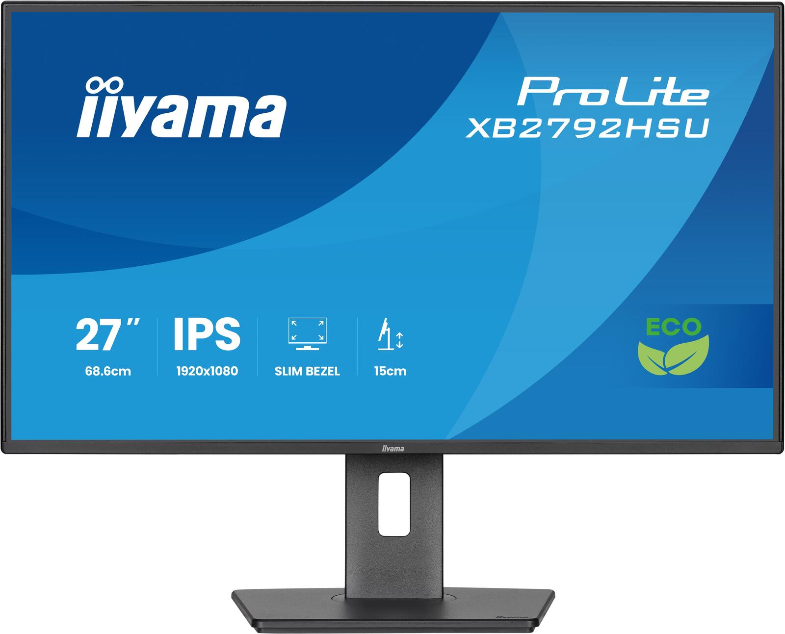 Écran iiyama ProLite XB2792HSU-B1 68,6 cm (27") Full HD, dalle IPS, 350 cd/m², 3 ms, 120 Hz