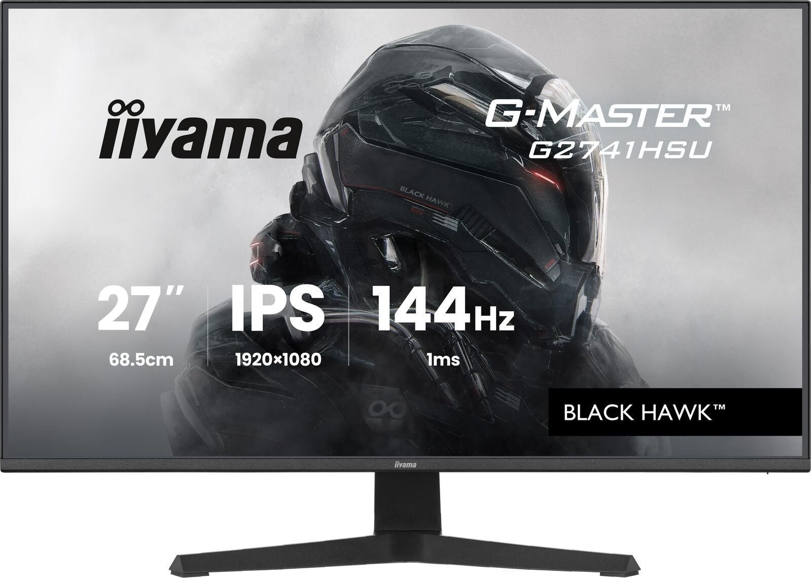iiyama G-Master Black Hawk ™ G2741HSU-B1 68,6 cm (27") Full HD (1920 x 1080 pixels), écran IPS, 1 ms, 144 Hz