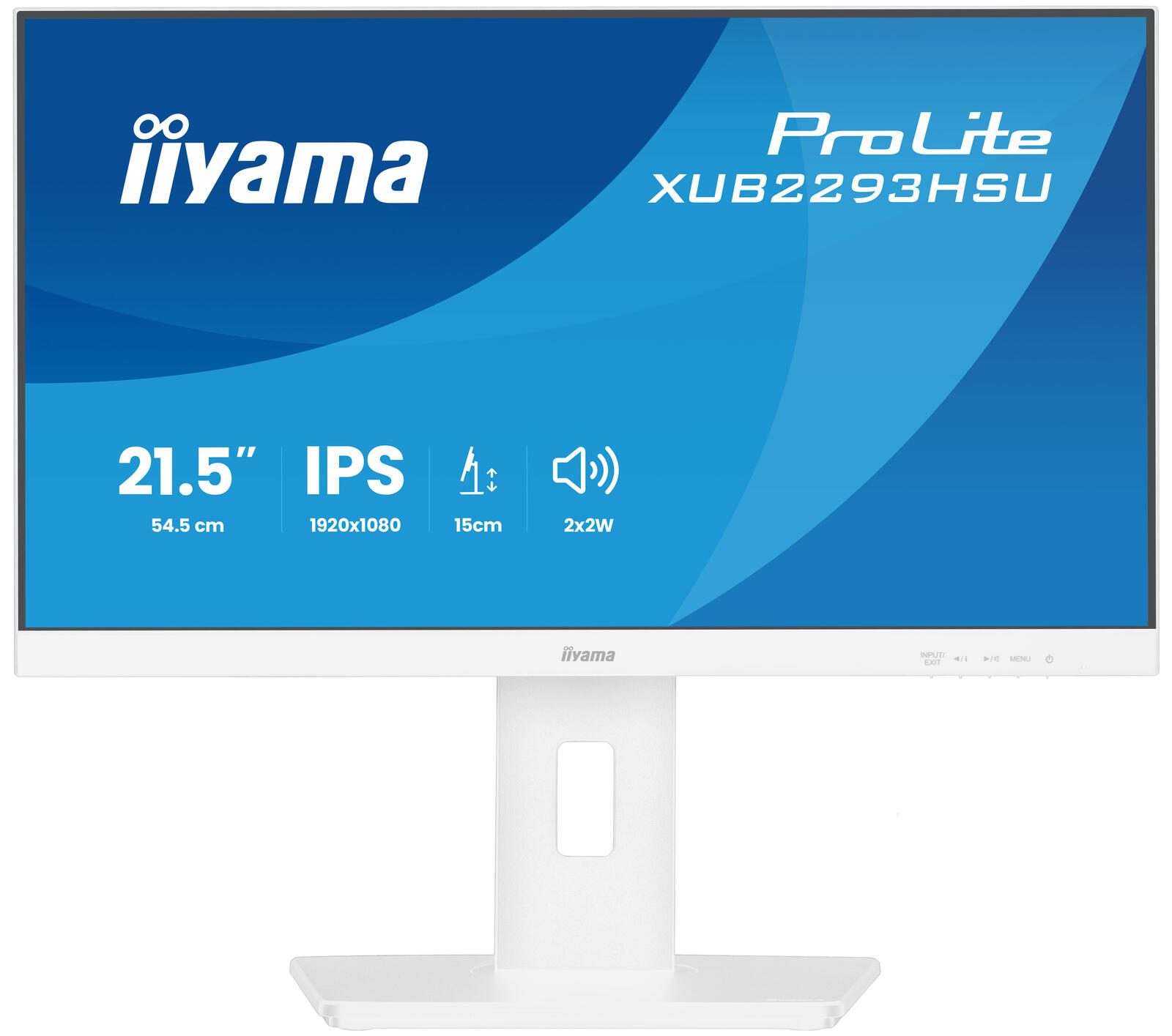Écran iiYama ProLite XUB2293HSU-W7 54,5 cm (21,5") Full HD, IPS, 300 cd/m², 1 ms, 100 Hz