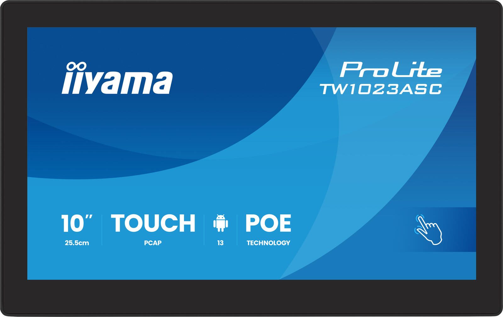 Écran tactile iiyama ProLite TW1023ASC-B3P 25,65 cm (10,1") noir WXGA (1280 x 800), IPS, tactile, 25 ms, 2 x USB 2.0, Mini-HDMI, LAN