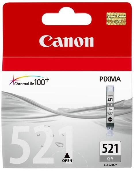 Cartouche d'encre originale Canon CLI-521GY - Gris 500 pages