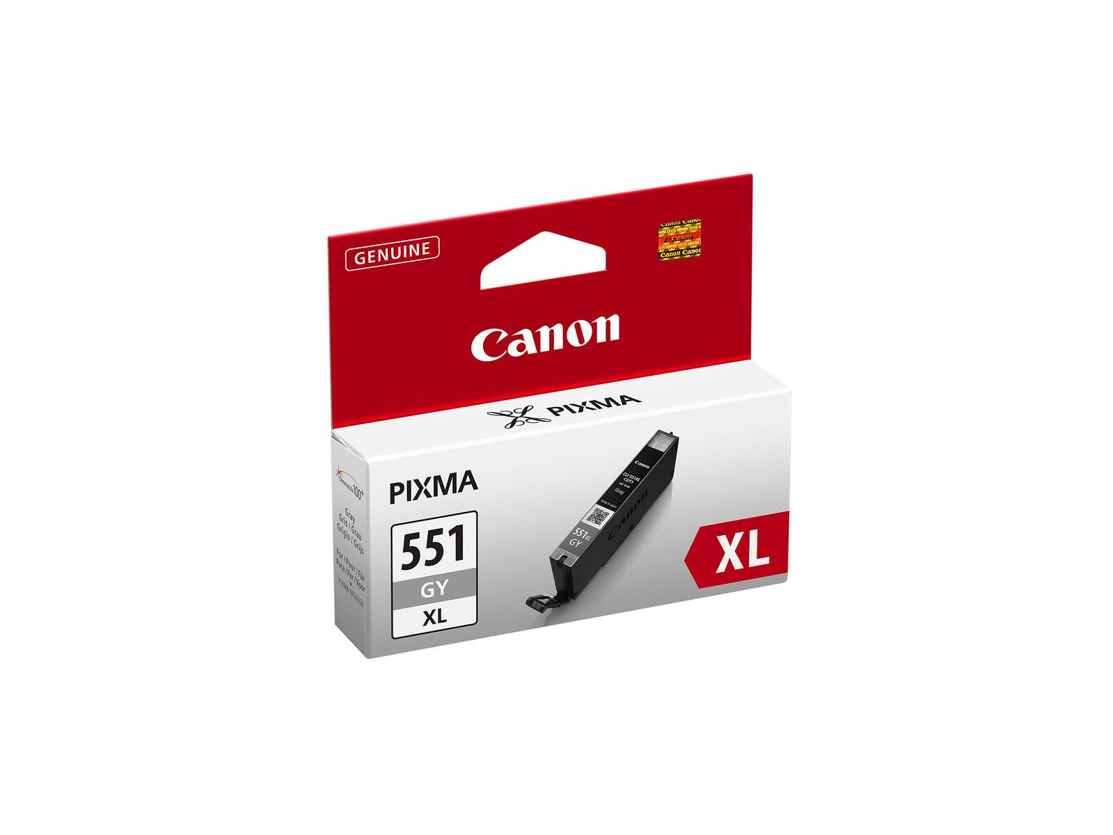 Cartouche d'encre Canon Original CLI-551GY XL - gris 275 pages