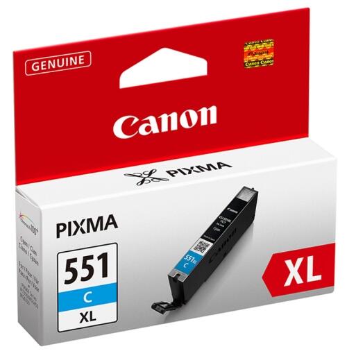 Cartouche d'encre originale Canon CLI-551C XL - cyan 695 pages