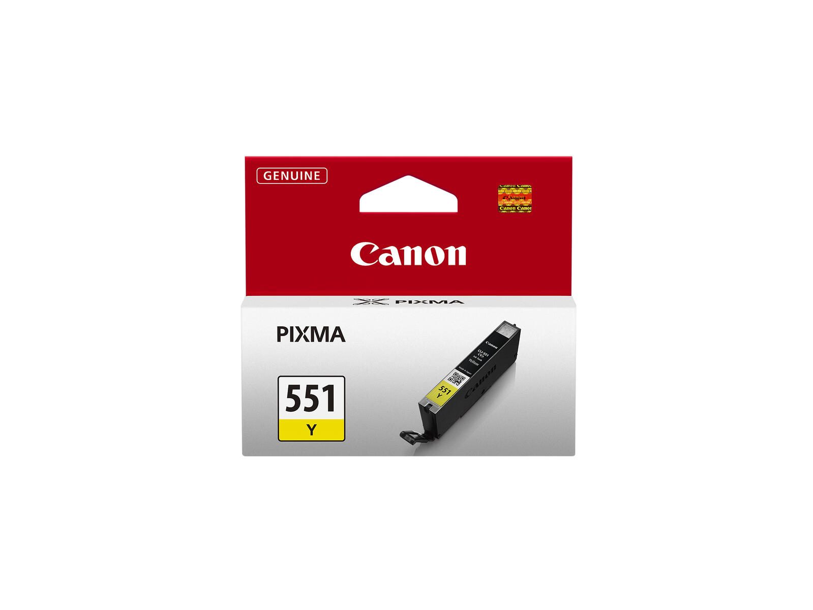 Cartouche d'encre originale Canon CLI-551Y - jaune 344 pages
