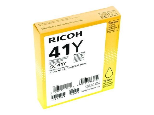 Cartouche d'encre originale Ricoh Type GC 41Y - jaune (405764)