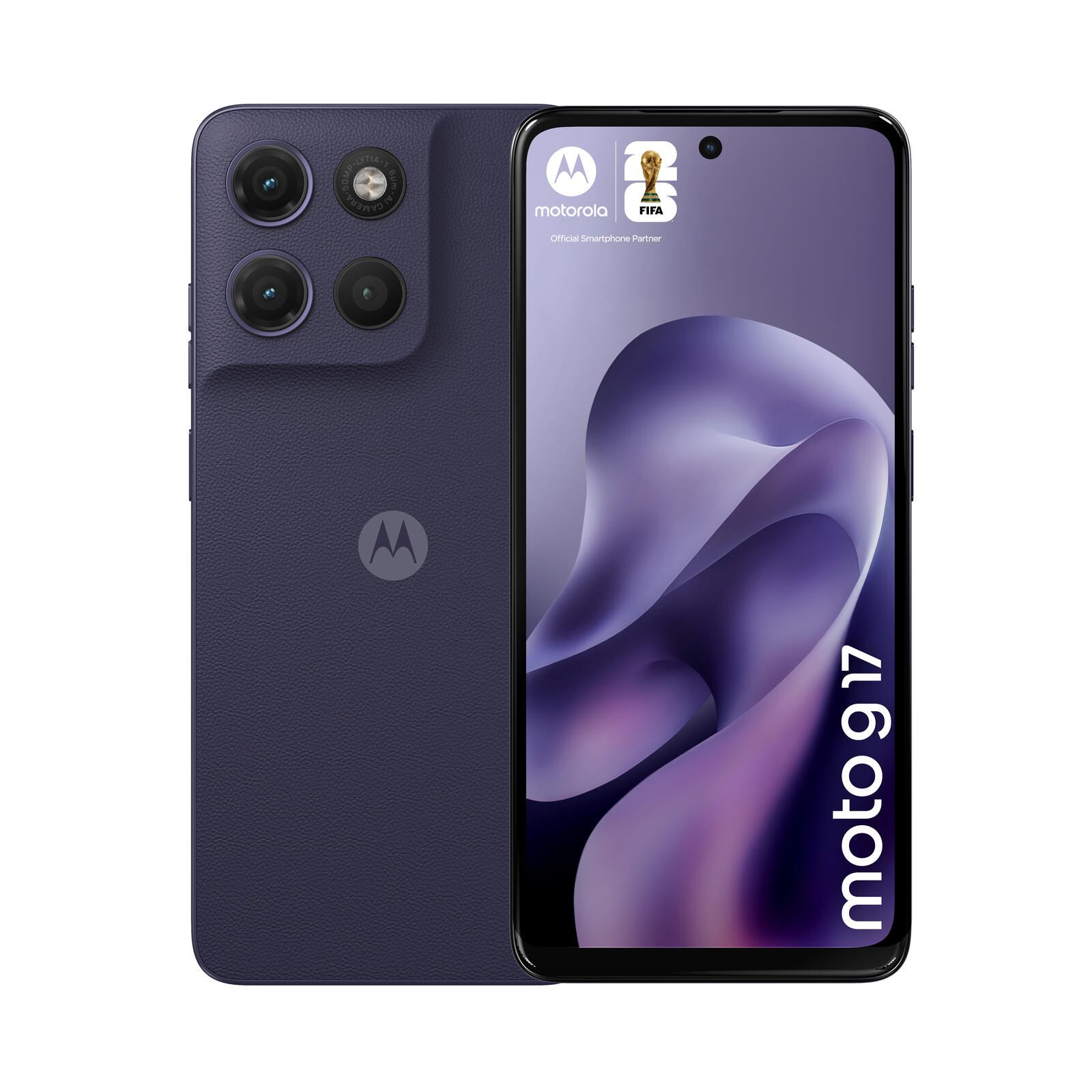 Motorola Moto G17 - Smartphone 4G - 4 Go/128 Go Bleu PANTONE Evening Dual-SIM, écran LCD, 6,72", 2400 x 1080, 60 Hz