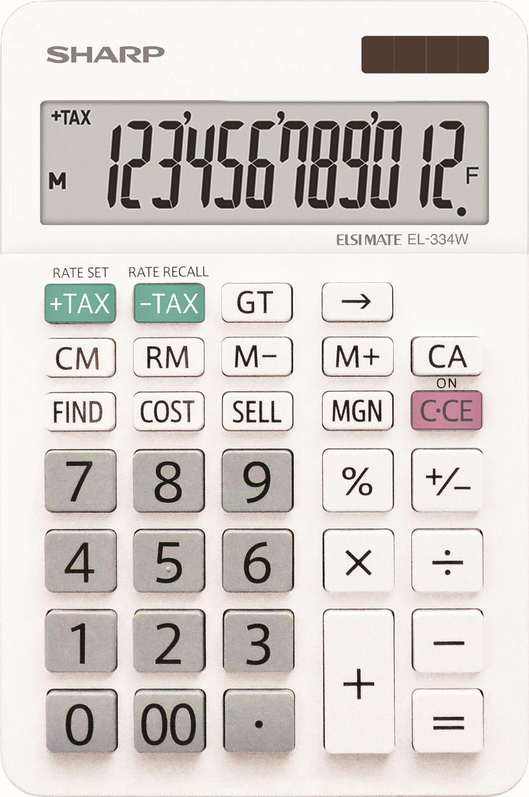 Calculatrice de bureau Sharp EL-334W blanche