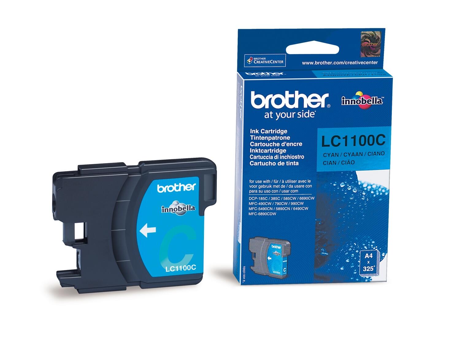 Cartouche d'encre Brother LC-1100C cyan - 325 pages