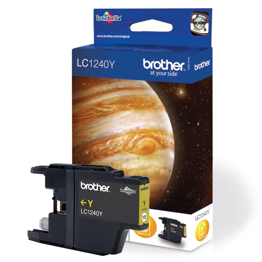 Cartouche d'encre Brother Original LC-1240Y jaune 600 pages (LC1240Y)