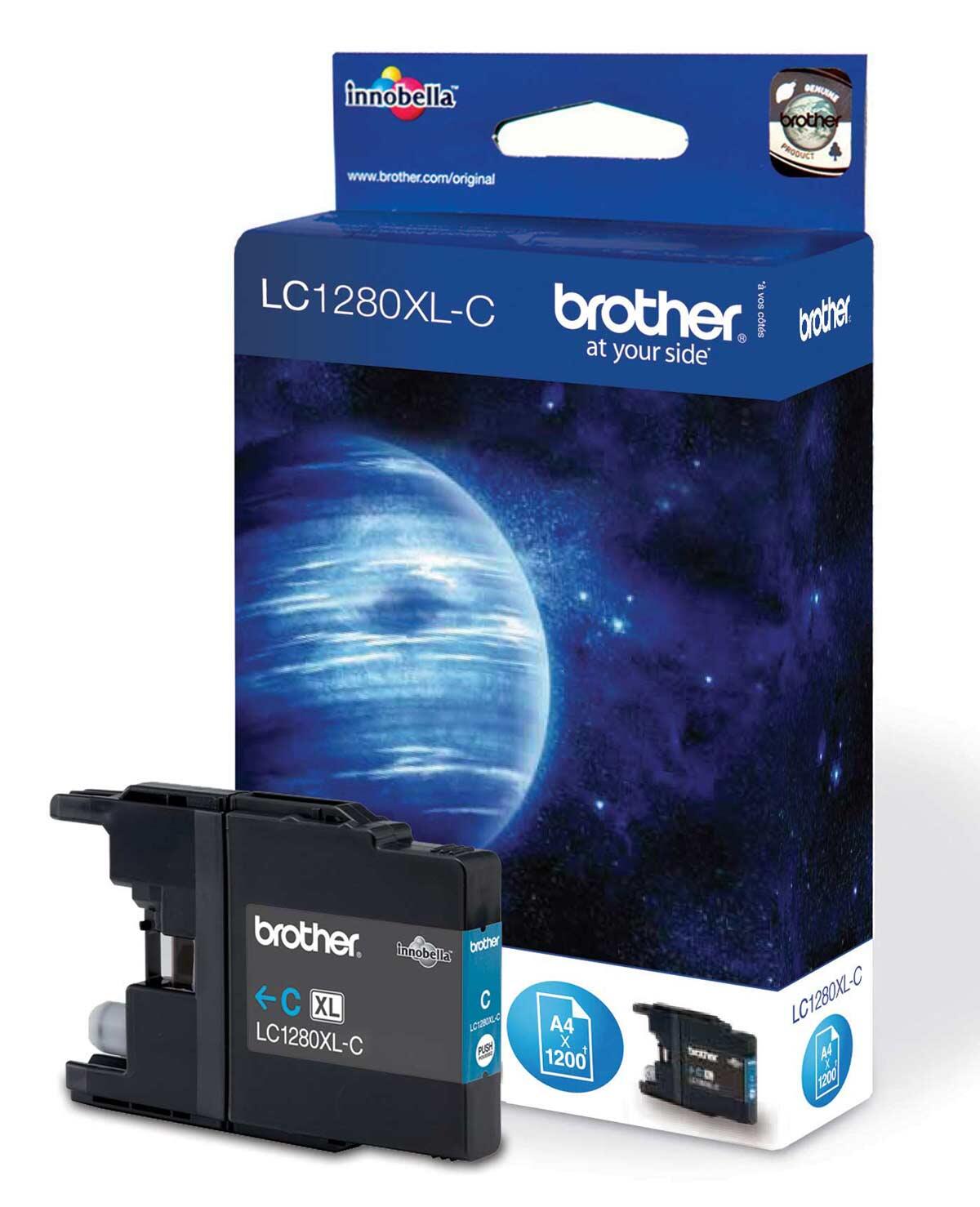 Cartouche d'encre originale Brother LC-1280XLC cyan 1 200 pages (LC1280XLC)