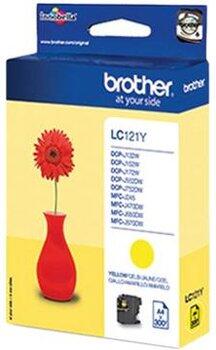 Cartouche d'encre Brother Original LC-121Y jaune 300 pages (LC121Y)