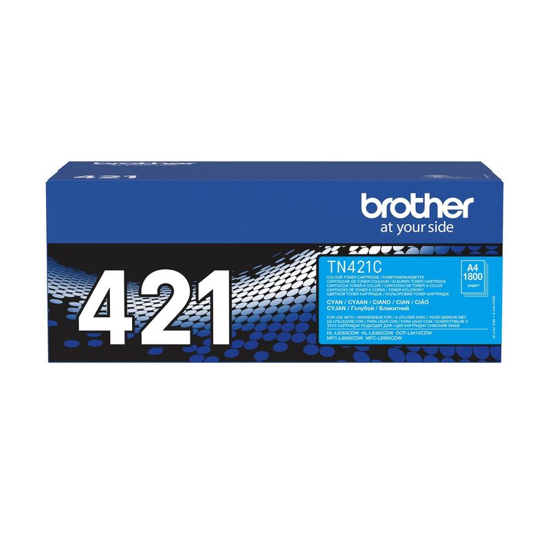 Toner original Brother TN421C cyan 1 800 pages (pour HL-L8260CDW, L8360CDW)(TN421C)