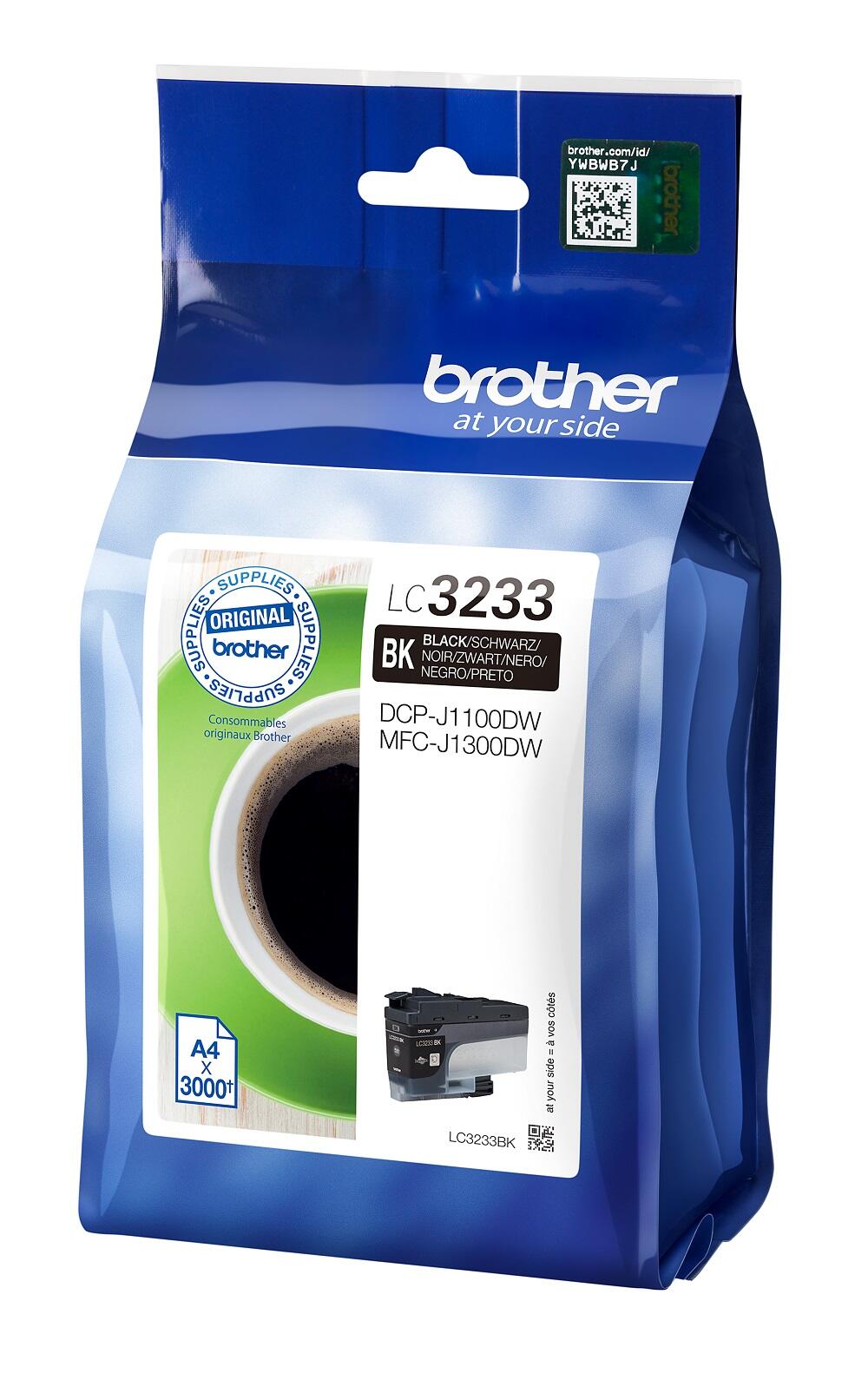 Cartouche d'encre Brother Original LC-3233BK noir 3 000 pages (LC3233BK)