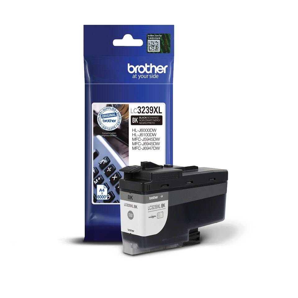 Cartouche d'encre Brother Original LC3239XLBK noire 6 000 pages