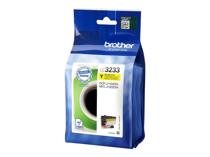 Cartouche d'encre Brother Original LC-3233Y jaune foncé 1 500 pages (LC3233Y)