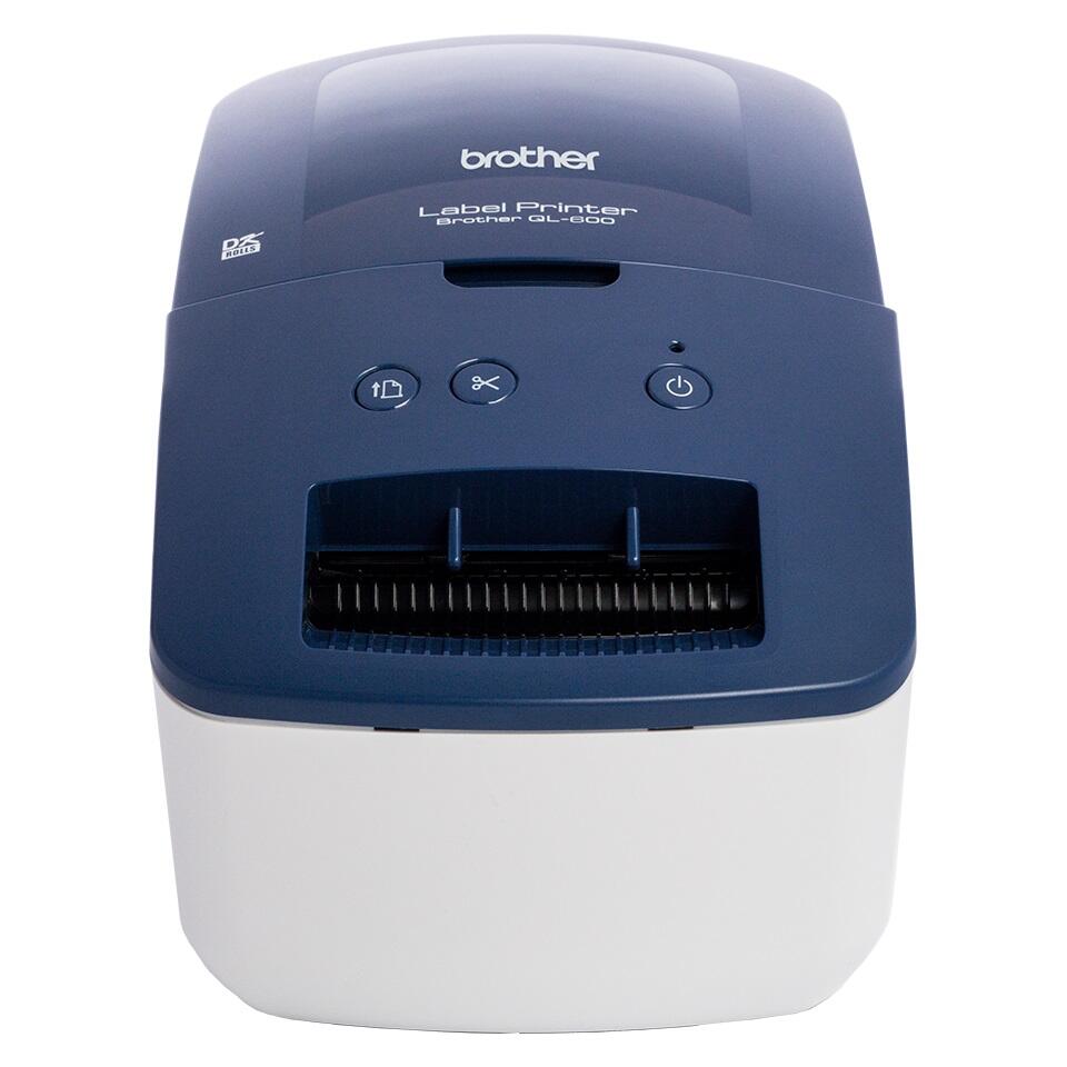 Brother QL-600B Imprimante professionnelle d'étiquettes (bleu)