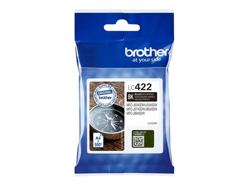 Cartouche d'encre Brother Original LC422BK noir 550 pages