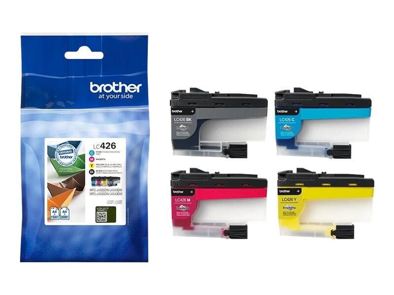 Cartouche d'encre Brother Original LC426VAL - Pack 4 couleurs (Noir, Jaune, Cyan, Magenta)